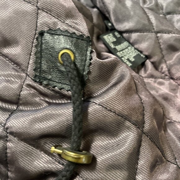 Authentic Winlit Vintage Small Black Leather Jacket/Coat Leather - Picture 16 of 16